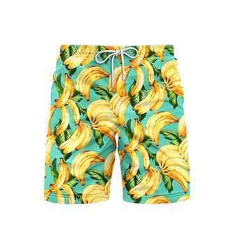 Summer Aloha Banana Beach Shorts For Men | Newhawaiianshirts DE