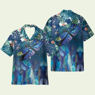 Summer Dragonfly On Tropical Pattern Hawaiian Shirt | Newhawaiianshirts UK