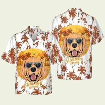 Summer Paradise Golden Retriever Hawaiian Shirt | Newhawaiianshirts UK