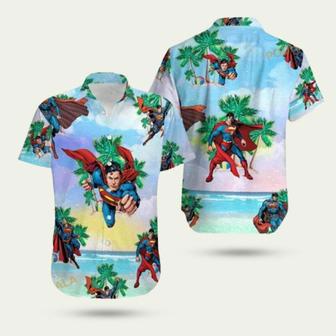 Superman Super Hero Hawaiian Shirt | Newhawaiianshirts DE