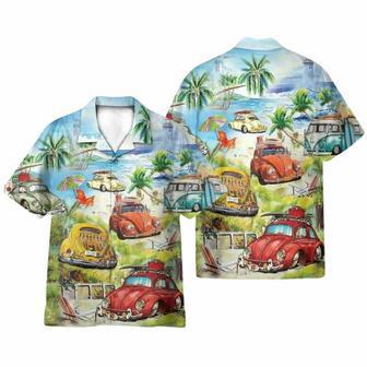 Surf Car On The Beach Hawaiian Shirt | Newhawaiianshirts CA