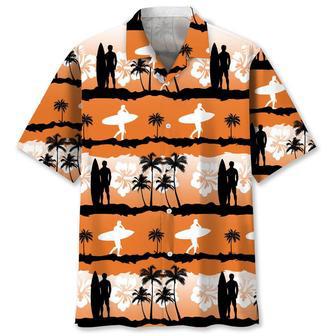 Surfing Sunset Hawaiian Shirt Summer Gifts | Newhawaiianshirts UK