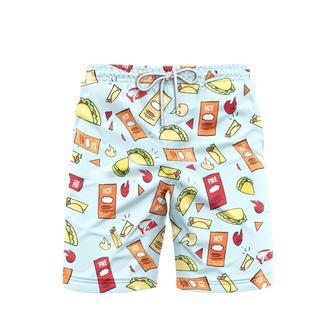 Taco Bell Beach Shorts For Men | Newhawaiianshirts UK