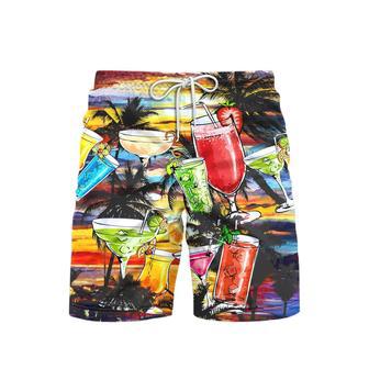 Tequila Style Sunset Beach Shorts For Men | Newhawaiianshirts CA