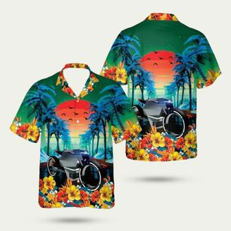 Tesla Cybertruck Motorbike Hawaiian Shirt | Newhawaiianshirts