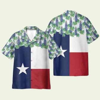 Texas Bluebonnet Flag Hawaiian Shirt | Newhawaiianshirts DE