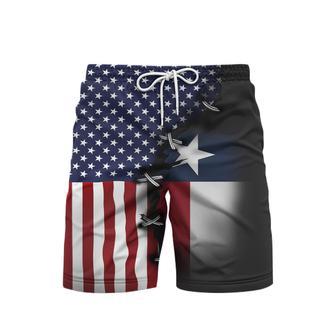 Texas Bluebonnets Beach Shorts For Men | Newhawaiianshirts UK