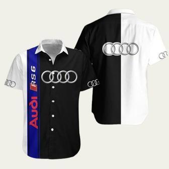 The Audi Rs 6 Sports Car Symbol Black Version Hawaiian Shirt | Newhawaiianshirts AU