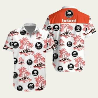 The Bobcat Tractor Floral Hawaiian Shirt | Newhawaiianshirts