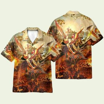 The Fallen Angel Lucifer Mens Hawaiian Shirt | Newhawaiianshirts AU