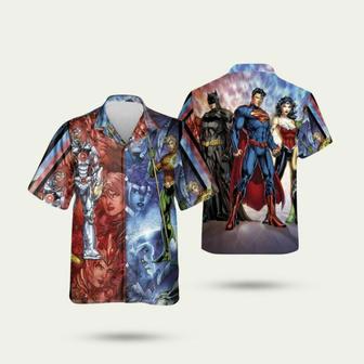 The New 52 Justice League Dc Comics Hawaiian Shirt | Newhawaiianshirts