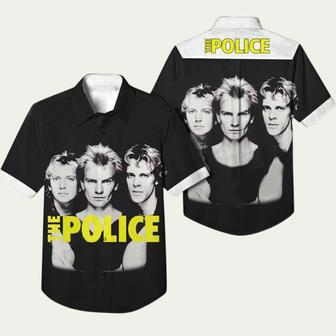 The Police Rock Band Black Casual Hawaii Shirt Shirt | Newhawaiianshirts CA