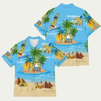 The Simpsons Family Summer Beach Hawaiian Shirt | Newhawaiianshirts DE