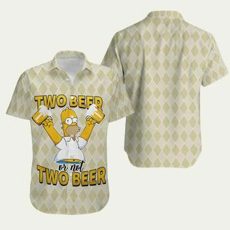 The Simpsons Two Beer Or Not Two Beer Hawaiian Shirt | Newhawaiianshirts DE