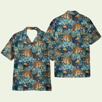 Tiger And Peacock Tropical Pattern Japanese Style Hawaiian Shirt | Newhawaiianshirts AU