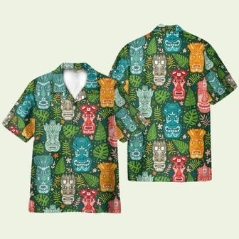 Tiki Tropical Green Hawaiian Shirt | Newhawaiianshirts AU