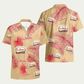 Tim Hortons Palm Leaves Summer Hawaiian Shirt | Newhawaiianshirts