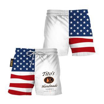 Tito's American Flag Swim Trunks | Newhawaiianshirts CA