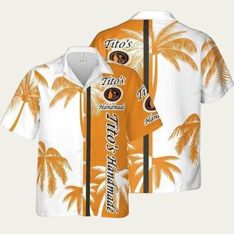 Titos Handmade Vodka Palm Tree Hawaiian Shirt | Newhawaiianshirts