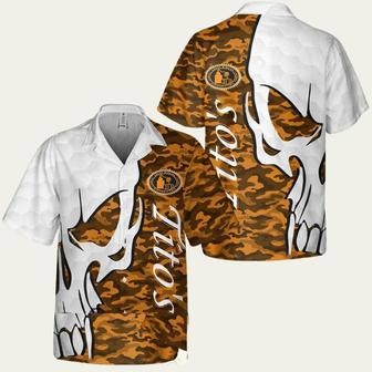 Titos Handmade Vodka Skull Aloha Summer Beach Hawaiian Shirt | Newhawaiianshirts DE