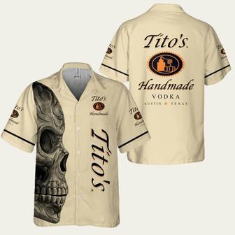 Titos Handmade Vodka Skull Hawaiian Shirt | Newhawaiianshirts CA