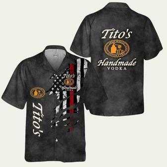 Titos Handmade Vodka Usa Flag For Vacation Hawaiian Shirt | Newhawaiianshirts AU