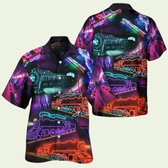 Train Neon Hawaiian Shirt | Newhawaiianshirts DE