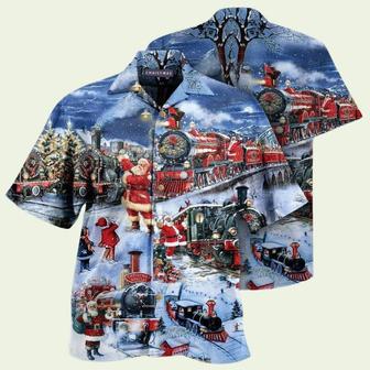 Train To Christmas Hawaiian Shirt | Newhawaiianshirts DE