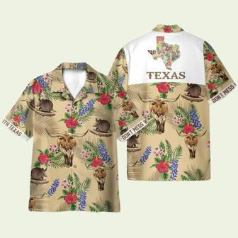 Tribal Armadillo And Longhorn Texas Pattern Hawaiian Shirt | Newhawaiianshirts DE