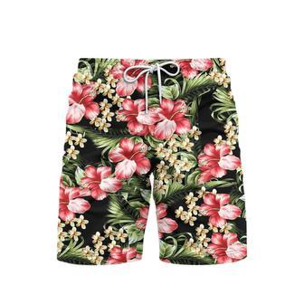 Tribal Tiki Aloha Beach Shorts For Men | Newhawaiianshirts CA