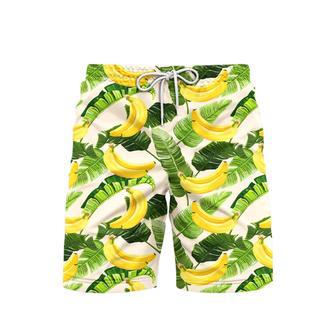 Tropical Banana Summer Pattern Beach Shorts For Men | Newhawaiianshirts CA