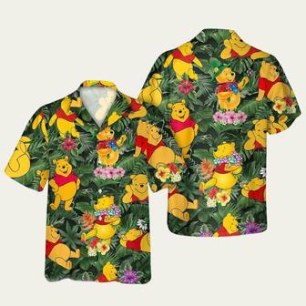 Tropical Cute Pooh Bear Hawaiian Shirt | Newhawaiianshirts