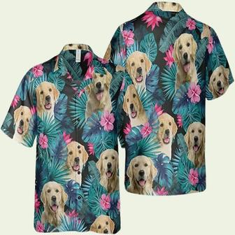 Tropical Golden Retriever Hawaiian Shirt | Newhawaiianshirts