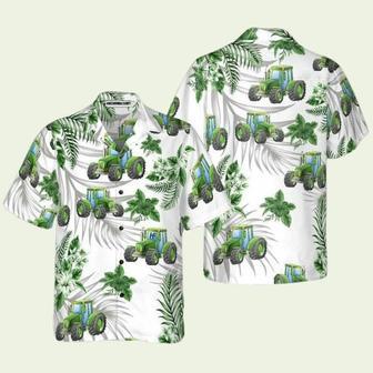 Tropical Green Tractor Hawaiian Shirt | Newhawaiianshirts