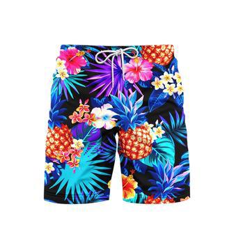 Tropical Neon Beach Shorts For Men | Newhawaiianshirts CA