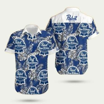 Tropical Pabst Blue Ribbon Beer Summer Hawaiian Shirt | Newhawaiianshirts UK