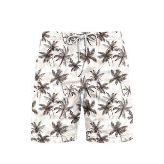 Tropical Vintage Palm Tree Beach Shorts For Men | Newhawaiianshirts CA