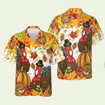 Turkey Thanksgiving Hawaiian Shirt | Newhawaiianshirts AU