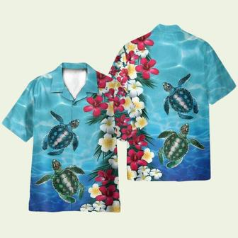 Turtle Floral Mens Hawaiian Shirt | Newhawaiianshirts AU