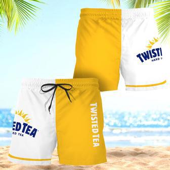 Twisted Tea Basic Colorful Swim Trunks | Newhawaiianshirts CA