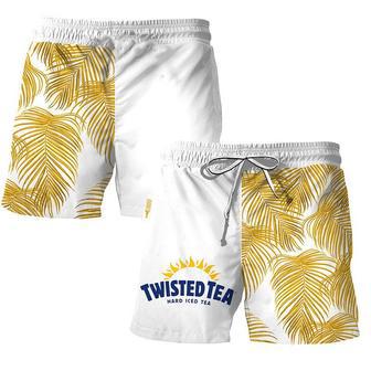 Twisted Tea Tropical Fern Swim Trunks | Newhawaiianshirts CA