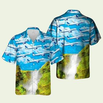 United Airlines Airbus Hawaiian Shirt | Newhawaiianshirts AU