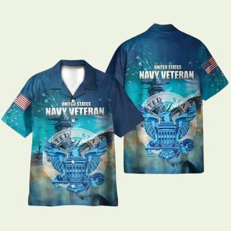 United States Navy Veteran Hawaiian Shirt | Newhawaiianshirts AU