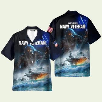 United States Navy Veteran Shirts Hawaiian Shirt | Newhawaiianshirts CA