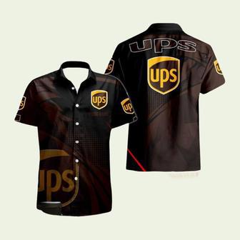 Ups Logo Brand Beach Hawaiian Shirt | Newhawaiianshirts CA