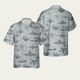 Us Air Force Ltv Corsair Ii Silhouette 2 Hawaiian Shirt | Newhawaiianshirts DE