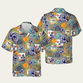 Us Air Force Master Sergeant Chief Tropical Hawaiian Shirt | Newhawaiianshirts