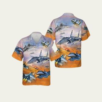 Us Air Force Mcdonnell Douglas F 15 Eagle Hawaiian Shirt | Newhawaiianshirts CA