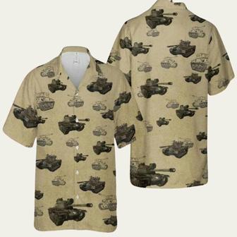 Us Army Patton Tank Hawaiian Shirt | Newhawaiianshirts AU