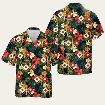 Us Army Signal Corps Branch Badge Aloha Hawaiian Shirt | Newhawaiianshirts UK